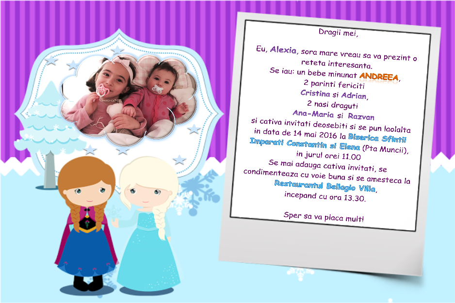 Invitatie Andreea Mustata
